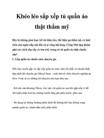 Khéo léo sắp xếp tủ quần áo thật thẩm mỹ pptx