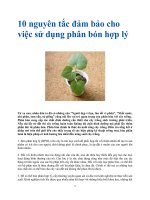 10 nguyên tắc đảm bảo cho việc sử dụng phân bón hợp lý pdf