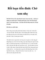 Rối loạn tiền đình: Chớ xem nhẹ pot
