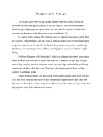 play team sports- cast doubt