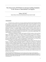 The Framework of INTOSAI Government Auditing Standards: In the Stream of International Convergence pdf