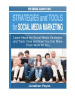 Strategies and Tools for Social Media Marketing