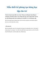 Mẫu thiết kế phòng tạo hứng học tập cho trẻ docx