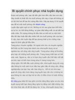 Bí quyết chinh phục nhà tuyển dụng docx