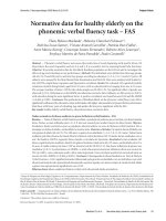 Normative data for healthy elderly on the phonemic verbal fluency task – FAS doc