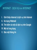 Internet & dịch vụ trên Internet doc