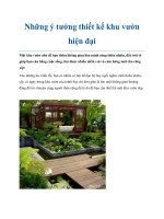Những ý tưởng thiết kế khu vườn hiện đại doc