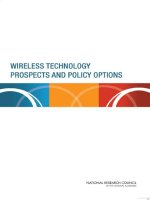 WIRELESS TECHNOLOGY PROSPECTS AND POLICY OPTIONS doc