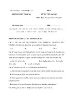 SỞ GIÁO DỤC VÀ ĐÀO TẠO TN TRƯỜNG THPT TRẠI CAU ĐỀ 65 doc