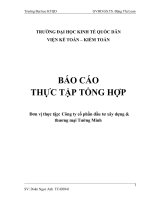 Thực tế tổ chức kế toán tại Công ty cổ phần đầu tư xây dựng & Thương mại Tường Minh.