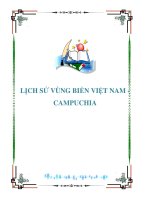 LỊCH SỬ VÙNG BIỂN VIỆT NAM - CAMPUCHIA pdf