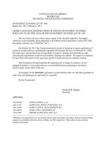 ORDER CANCELLING REGISTRATIONS OF CERTAIN INVESTMENT ADVISERS PURSUANT TO SECTION 203(h) OF THE INVESTMENT ADVISERS ACT OF 1940 pdf