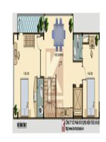 Thiết kế nhà ở kết hợp văn phòng trên đất 5,5 x 20m docx