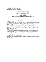 Đề Thi Thử Đại Học Khối C Lịch Sử 2013 - Phần 3 - Đề 8 potx