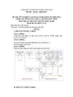 đáp án và đề thi lí thuyết tốt nghiệp khóa 3 - kỹ thuật sửa chữa lắp ráp máy tính - mã đề thi sclrmt - lt (31)