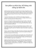 Sản phẩm tự nhiên thay thế kháng sinh chống lại bệnh tôm pptx