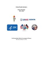 In Partnership with the Government of Kenya: Kenya Strategy 2011-2014 doc