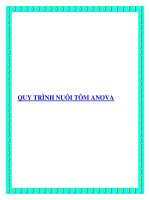 QUY TRÌNH NUÔI TÔM ANOVA pptx