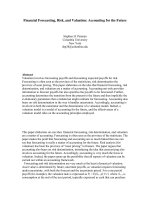 Financial Forecasting, Risk, and Valuation: Accounting for the Future potx