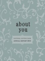 ABOUT YOU - NATIONAL SAVINGS BANK ANNUAL REPORT 2010 pptx