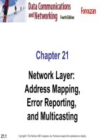 Chapter 21 Network Layer: Address Mapping, Error Reporting, and Multicasting pdf