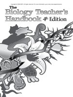 The Biology Teacher''''s Handbook 4thEdition pptx