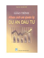 Giáo trình phân tích và quản lý dự án đầu tư doc