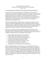 U.S. Small Business Administration Preliminary Plan for Retrospective Analysis of Existing Rules doc