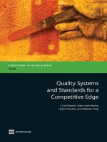 quality systems and standards for a competitive edge pptx