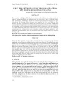 CHỌN TẠO GIỐNG LÚA CÓ SỰ THAM GIA CỦA NÔNG DÂN Ở ĐỒNG BẰNG SÔNG CỬU LONG doc