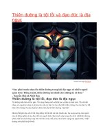 thiên đường là tội lỗi và đạo đức là địa ngục