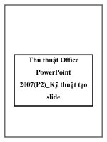 Thủ thuật Office PowerPoint 2007 pot