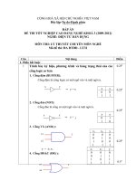 đáp án đề thi lí thuyết tốt nghiệp khóa 3 - điện tử dân dụng - mã đề thi đtdd - lt (32)
