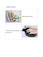 Dưỡng da ủ móng tay ppt