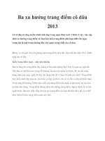 Ba xu hướng trang điểm cô dâu 2013 pdf