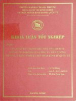 khóa luận tốt nghiệp giải pháp đẩy mạnh việc tiêu thụ dịch vụ thông tin di động của công ty viễn thông viettel trong thời kỳ hội nhập kinh tế quốc tế