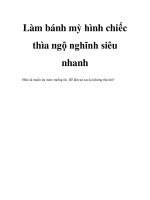 Làm bánh mỳ hình chiếc thìa ngộ nghĩnh siêu nhanh potx