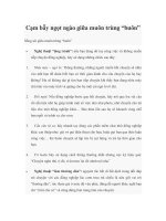 Cạm bẫy ngọt ngào giữa muôn trùng “buôn” docx