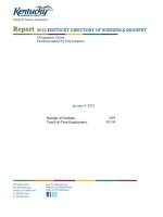 Report2013 KENTUCKY DIRECTORY OF BUSINESS & INDUSTRY pot