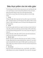 Siêu thực phẩm cho trẻ mẫu giáo pot