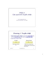 Phần 2 Các quá trình truyền nhiệt: Truyền nhiệt docx