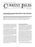 Understanding Aggregate Default Rates of High Yield Bonds docx