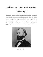 Giấc mơ và 2 phát minh Hóa học nổi tiếng.! pdf