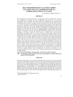 ĐẶC TÍNH HÌNH THÁI VÀ SỰ PHÁT TRIỂN CẤU TRÚC ĐẤT CỦA NHÓM ĐẤT PHÙ SA Ở ĐỒNG BẰNG SÔNG CỬU LONG doc