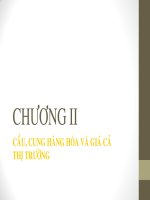 Chương 2: CẦU CUNG HÀNG HÓA VÀ GIÁ CẢ THỊ TRƯỜNG pdf