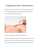 Sử dụng khăn ướt cho bé và đôi điều cần lưu ý pptx