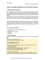 Lập trình Android cơ bảh: Bài 6 ppt