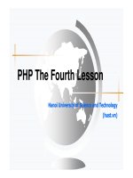 PHP The First Lesson - Chương 3 potx