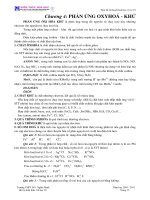 Tóm tắt lý thuyết hoá học vô cơ 10Chương 4: PHẢN ỨNG OXYHOÁ - KHỬ pdf