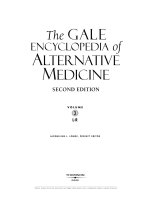 The Gale Encyclopedia of Alternative Medicine, Second Edition - VOLUME 3 ppt